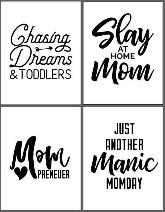 Free Mom and Girl Power Designs