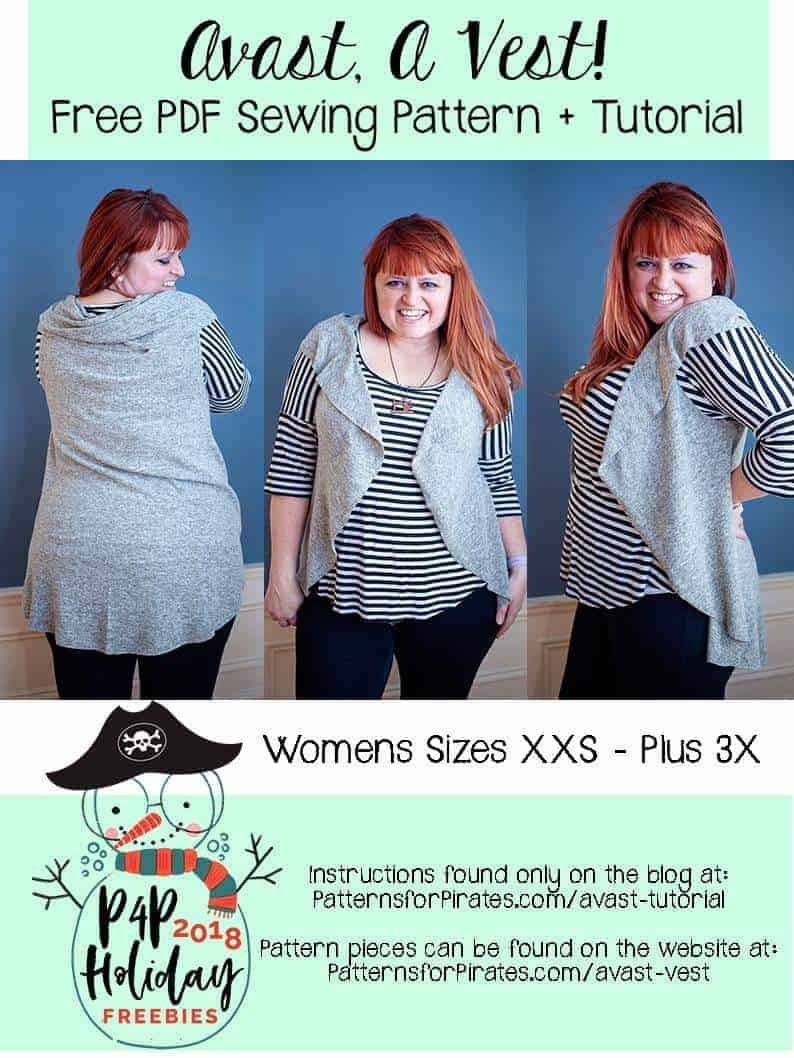 Free Avast, A Vest Circle Vest
