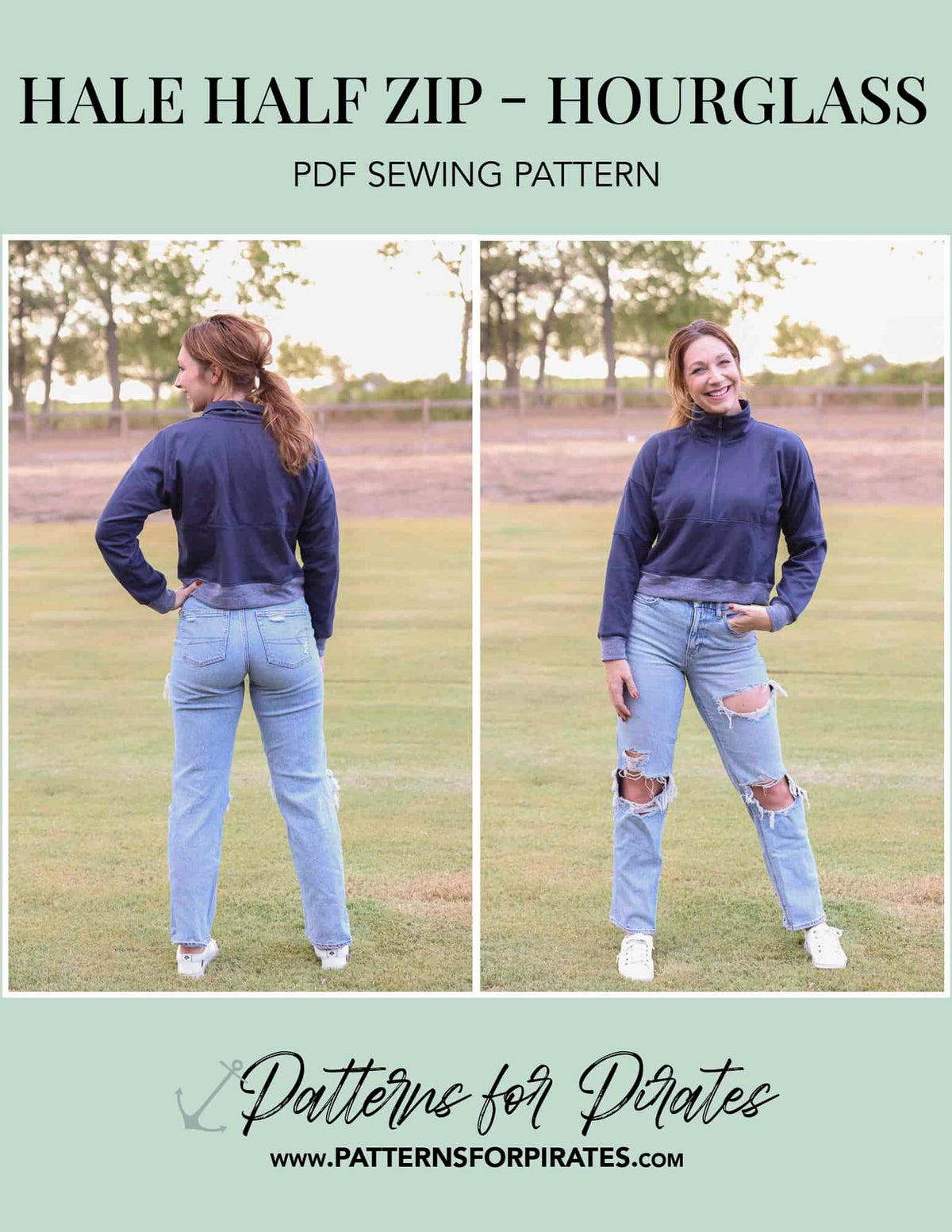 Hale Half Zip- Hourglass Figure