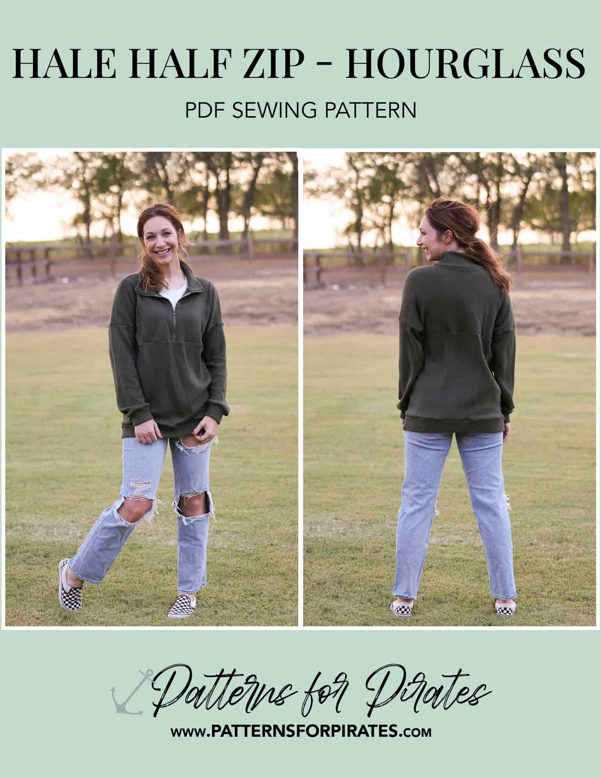 Hale Half Zip- Hourglass Figure
