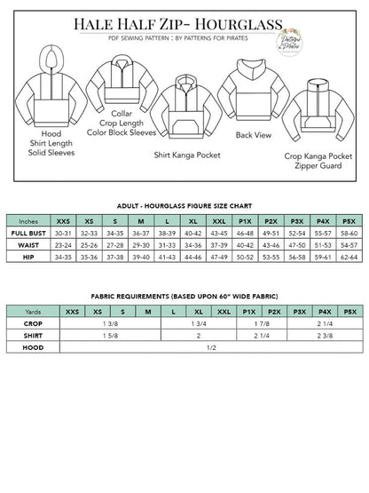 Hale Half Zip- Hourglass Figure