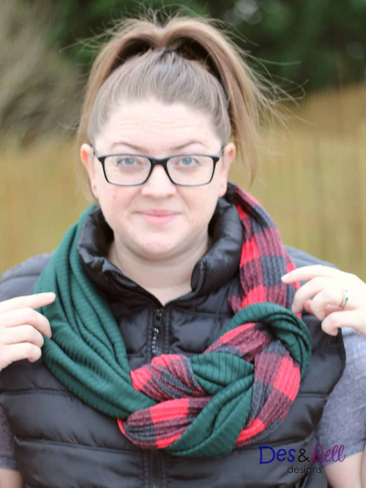 Free Braided Infinity Scarf