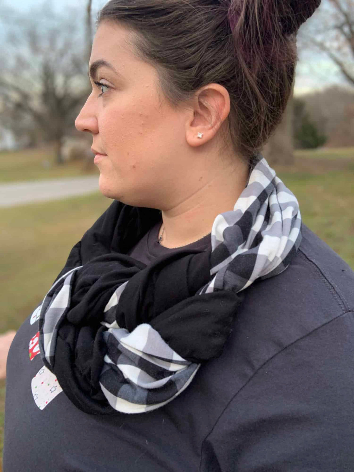 Free Braided Infinity Scarf