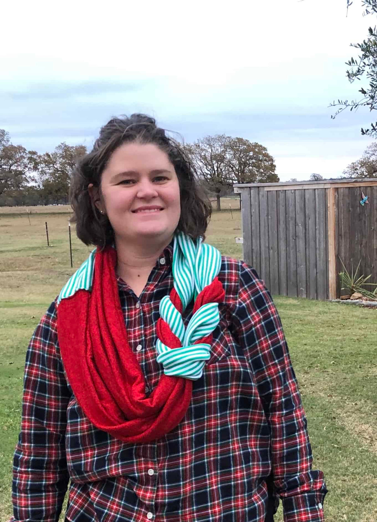 Free Braided Infinity Scarf