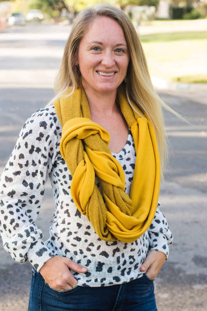 Free Braided Infinity Scarf