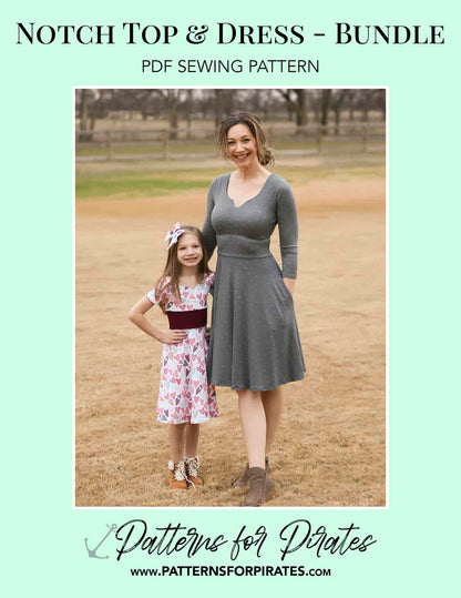 Notch Top & Dress - Bundle
