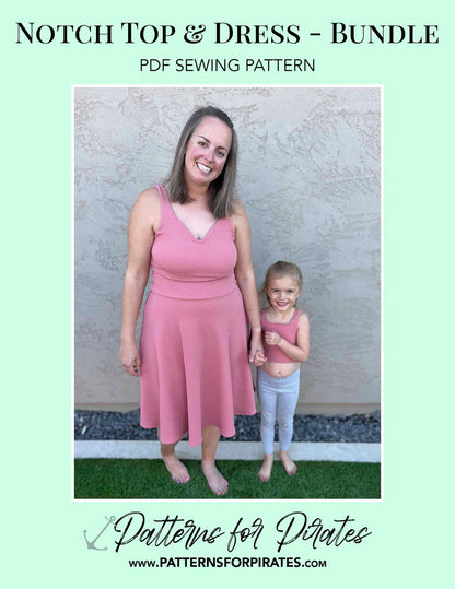 Notch Top & Dress - Bundle