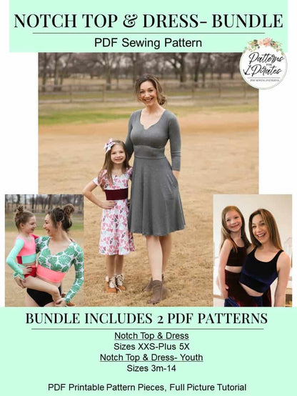 Notch Top & Dress - Bundle