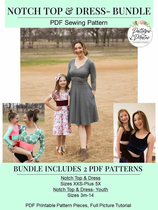 Notch Top & Dress - Bundle
