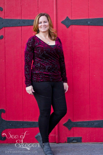 Free Hourglass Figure Moto Hack for SOS Knit Pants