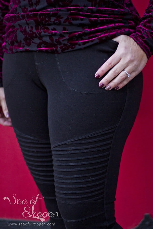 Free Hourglass Figure Moto Hack for SOS Knit Pants