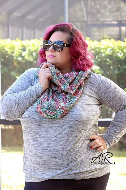 Free Hidden Pocket Infinity Scarf Tutorial