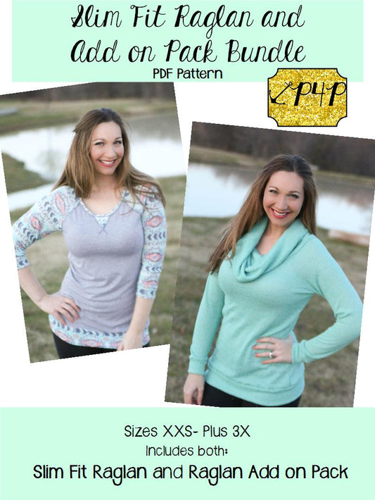 Slim Fit Raglan and Add on Pack Bundle