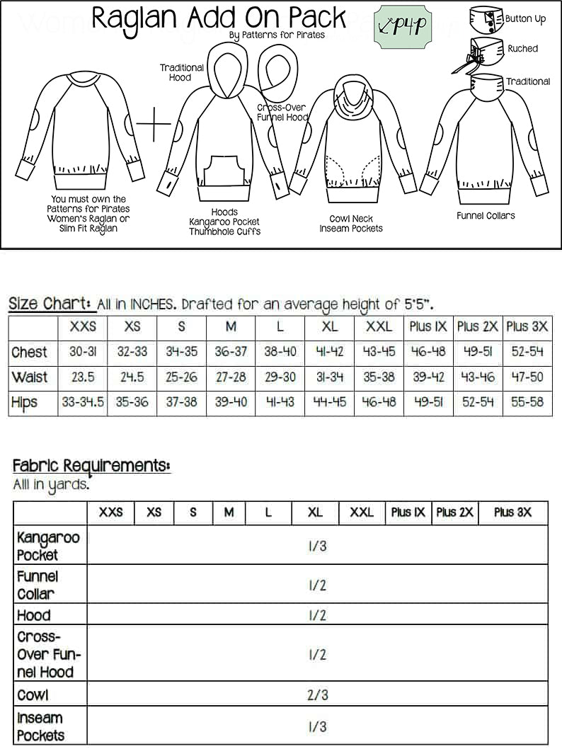 Raglan Add on Pack