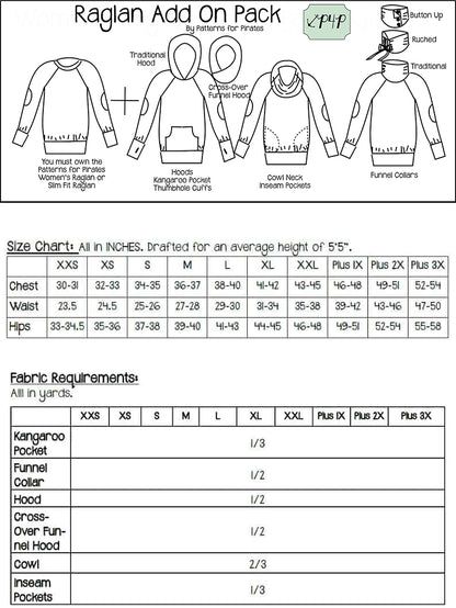 Raglan Add on Pack