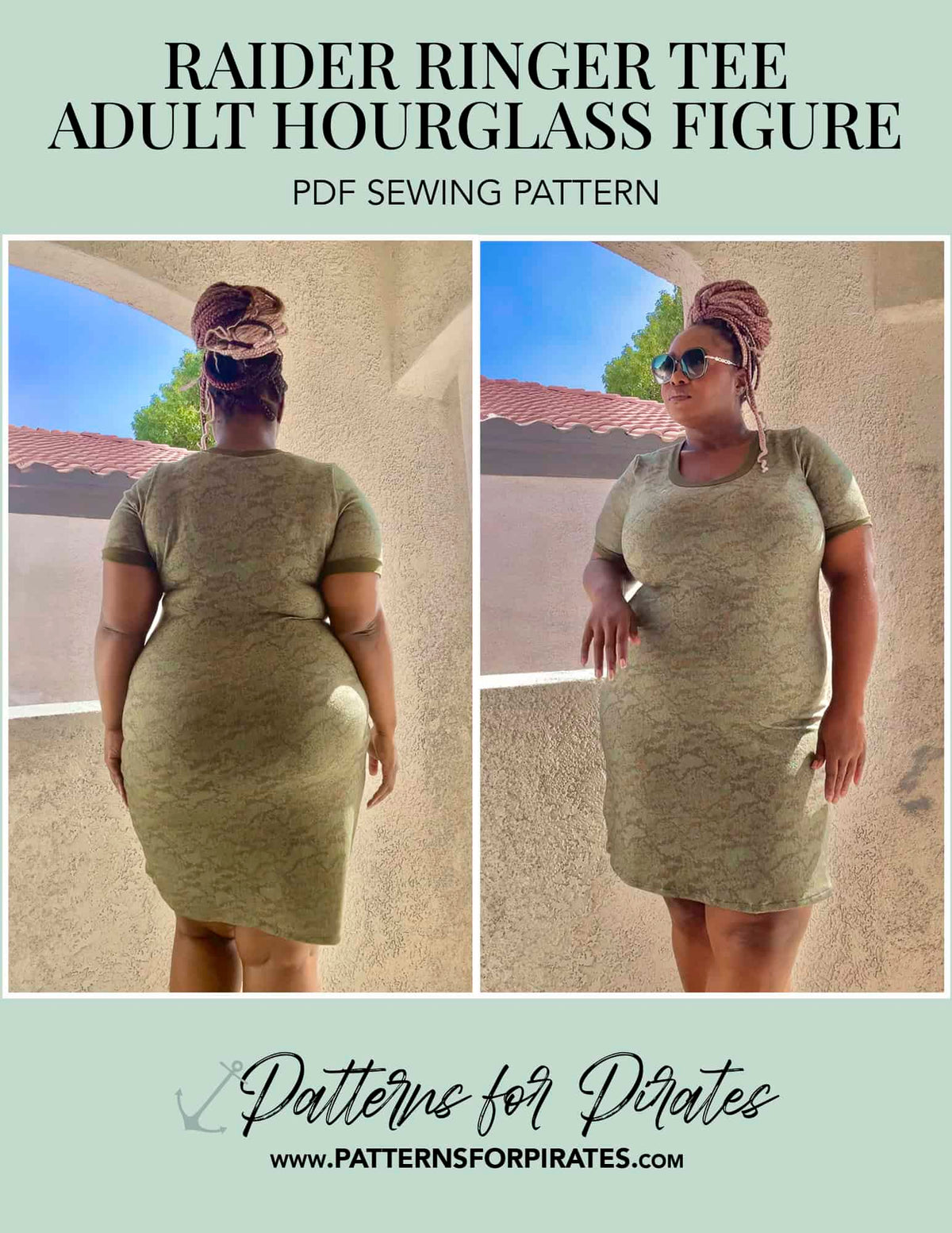 Raider Ringer Tee - Hourglass Figure