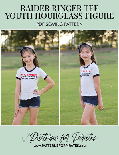 Raider Ringer Tee - Hourglass Figure / Youth