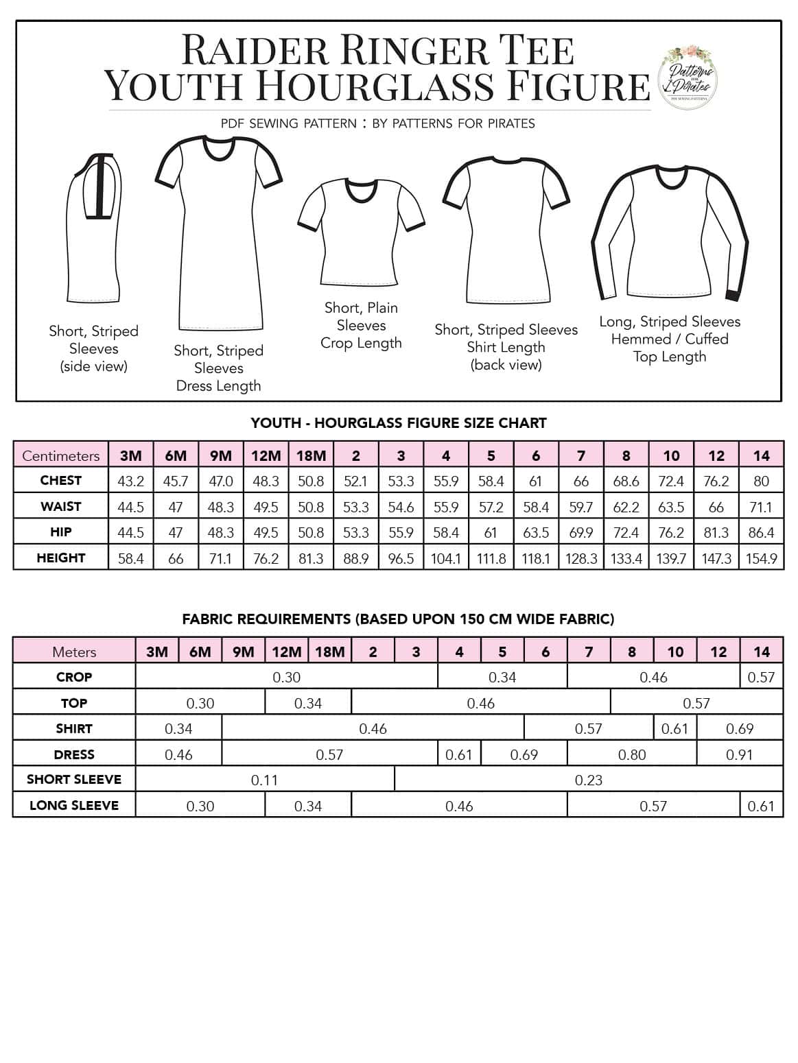 Raider Ringer Tee - Hourglass Figure / Youth
