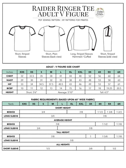 Raider Ringer Tee - V Figure