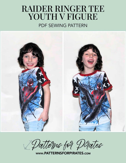Raider Ringer Tee - V Figure / Youth