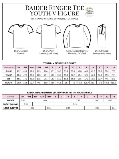 Raider Ringer Tee - V Figure / Youth