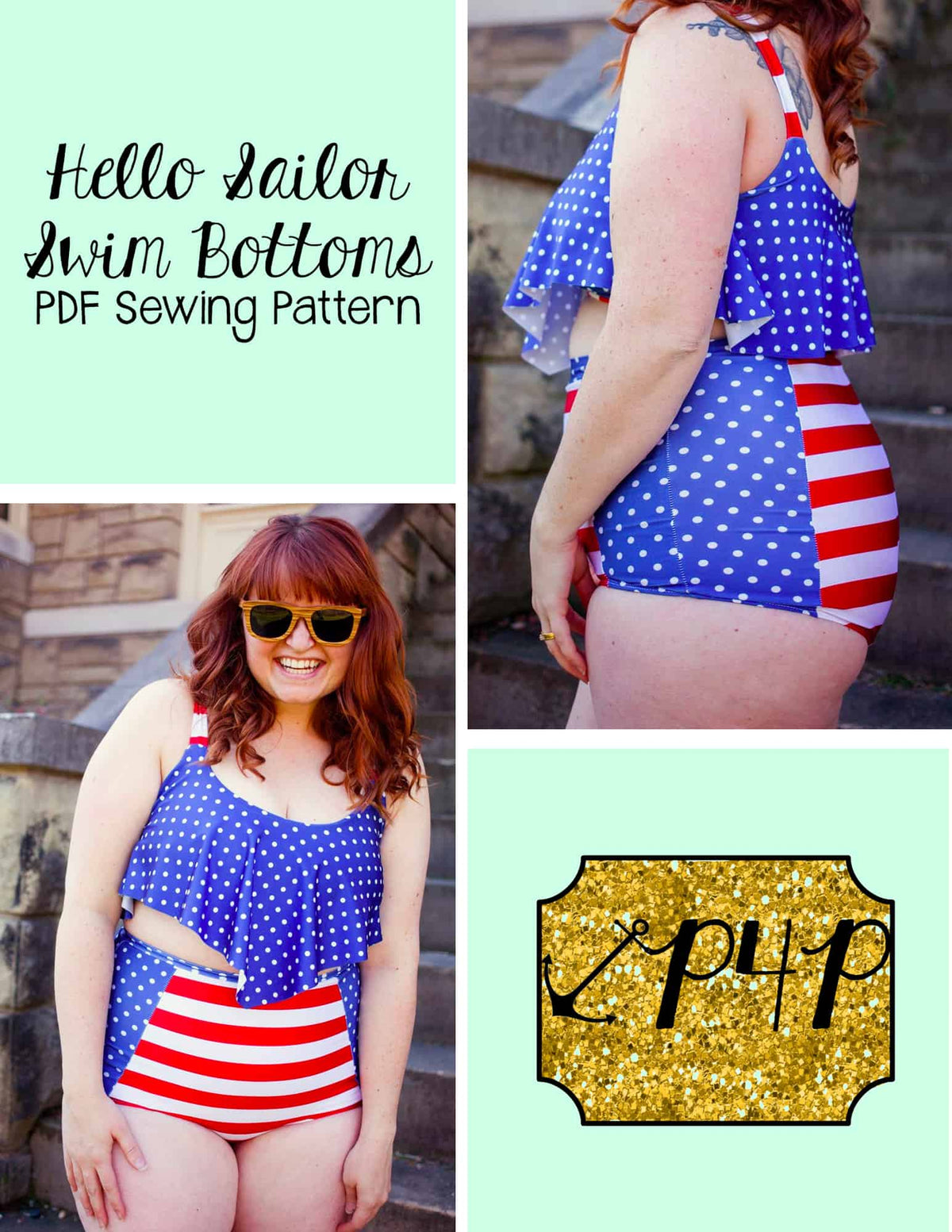 Hello Sailor Swim Bottoms