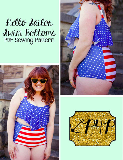 Hello Sailor Swim Bottoms