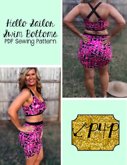 Hello Sailor Swim Bottoms