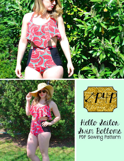 Hello Sailor Swim Bottoms
