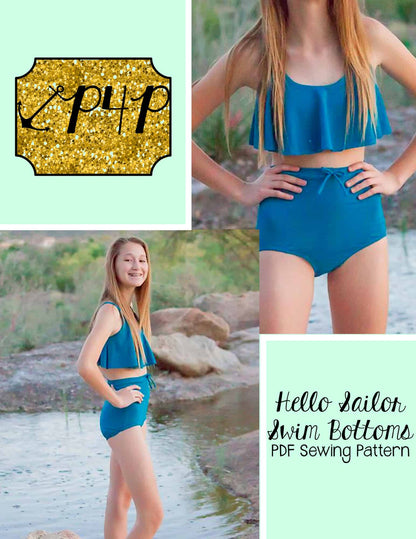 Hello Sailor Swim Bottoms