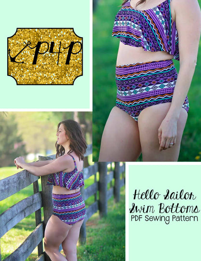 Hello Sailor Swim Bottoms