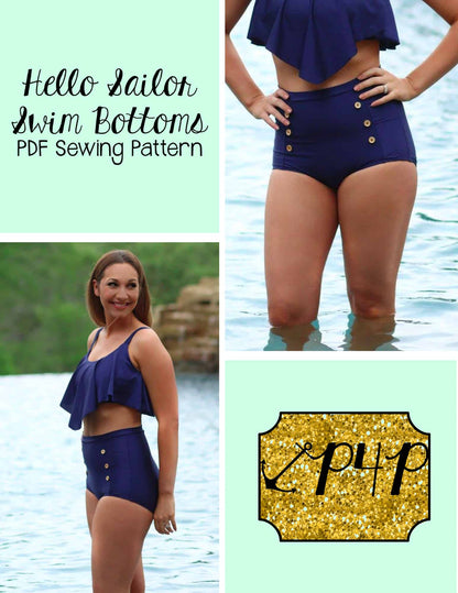 Hello Sailor Swim Bottoms