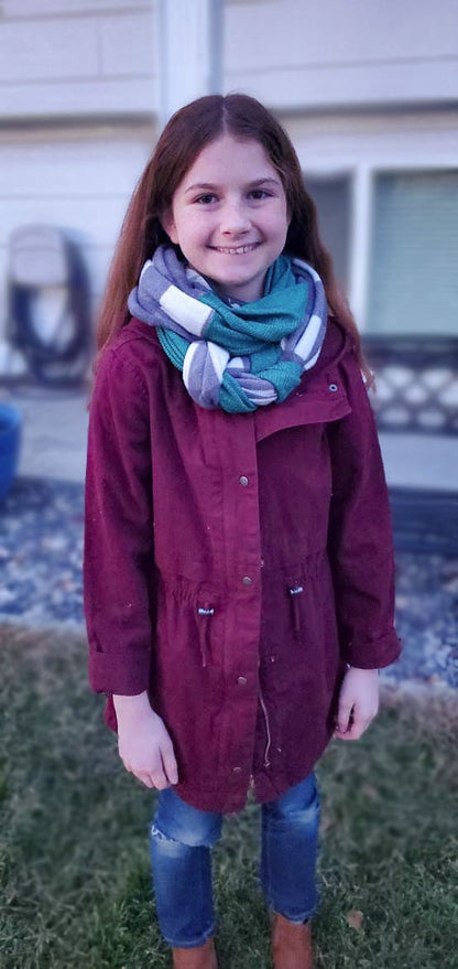 Free Braided Infinity Scarf