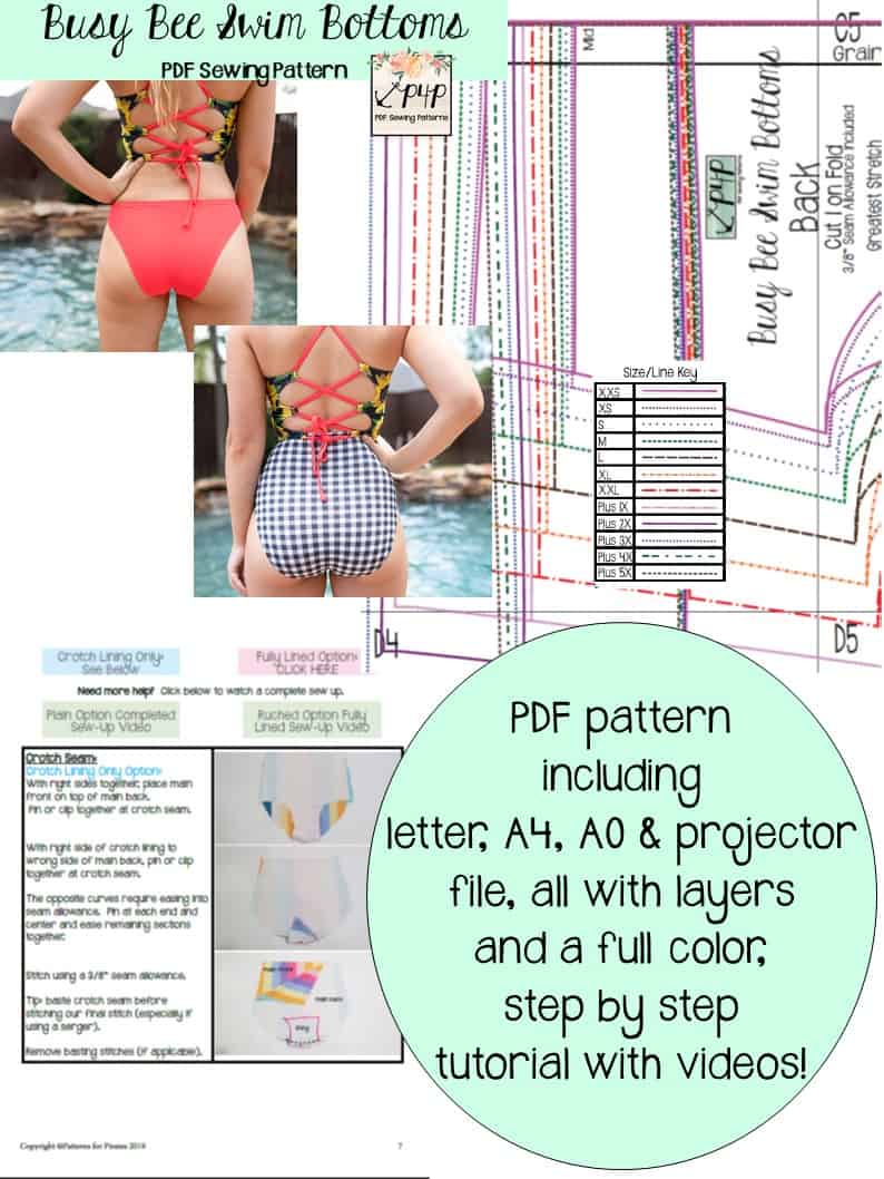 Busy Bee Swim Bottoms