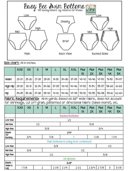 Busy Bee Swim Bottoms