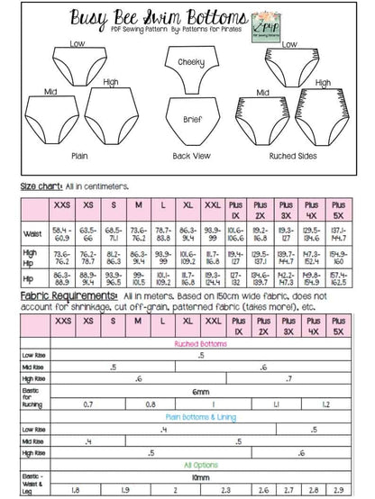 Busy Bee Swim Bottoms Bundle