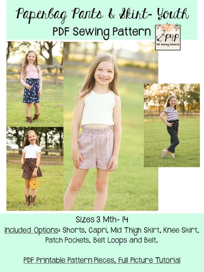 Paperbag Pants & Skirt- Bundle