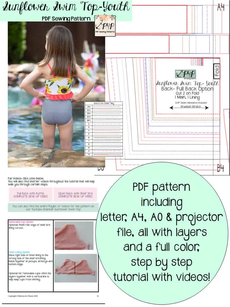 Sunflower Swim Top- Bundle