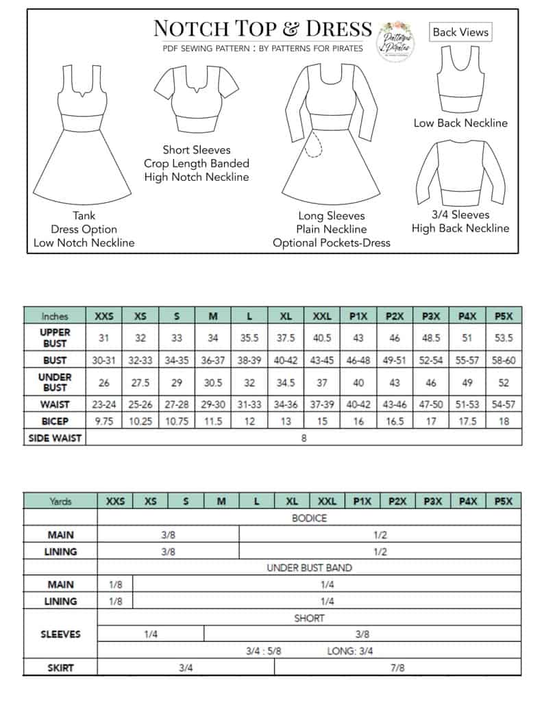 Notch Top & Dress - Bundle