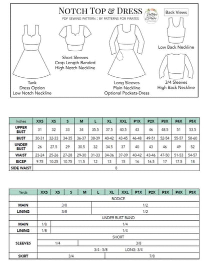 Notch Top & Dress