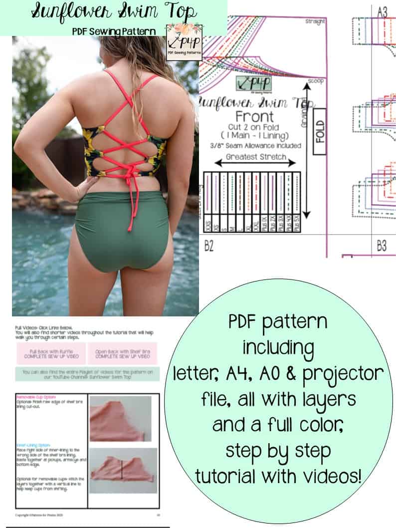 Sunflower Swim Top- Bundle
