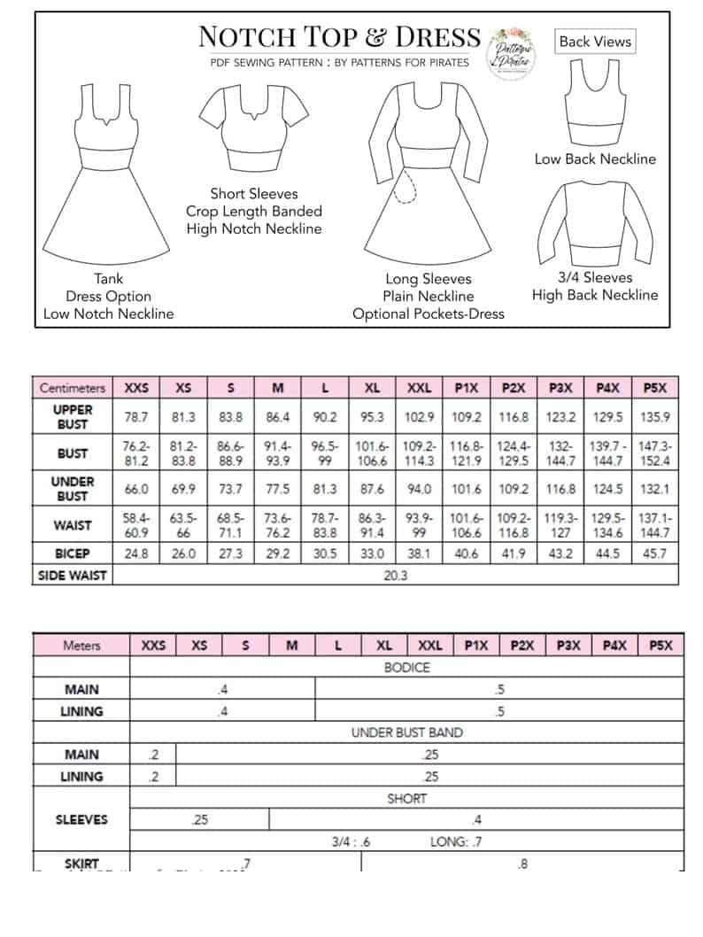 Notch Top & Dress - Bundle