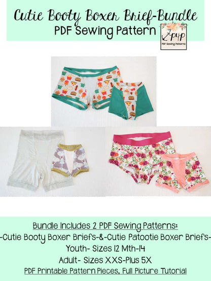 Cutie Booty Boxer Briefs- Bundle