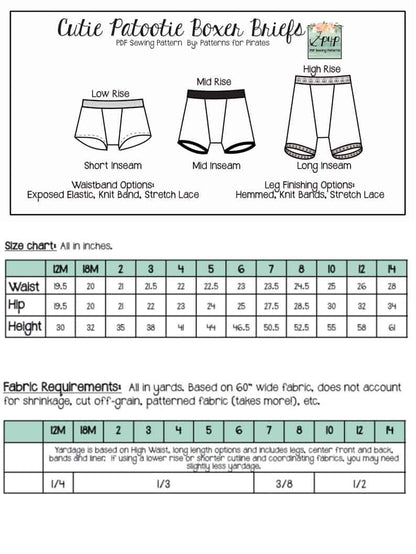 Cutie Booty Boxer Briefs- Bundle
