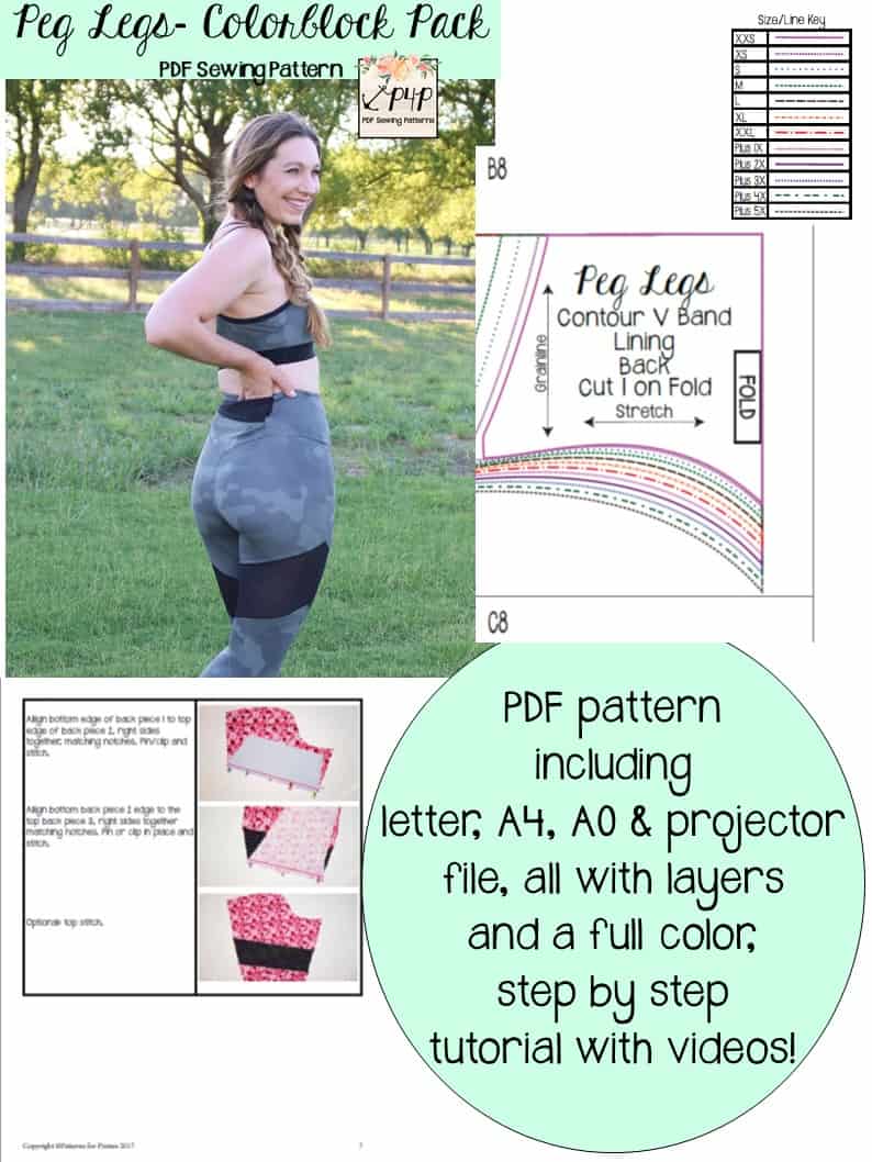Peg Legs- Colorblock Pack