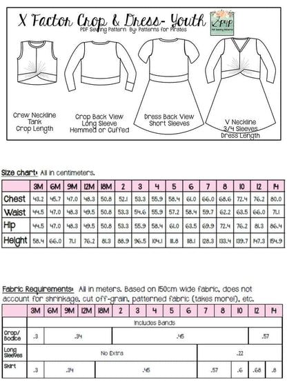 X Factor Crop & Dress- Youth