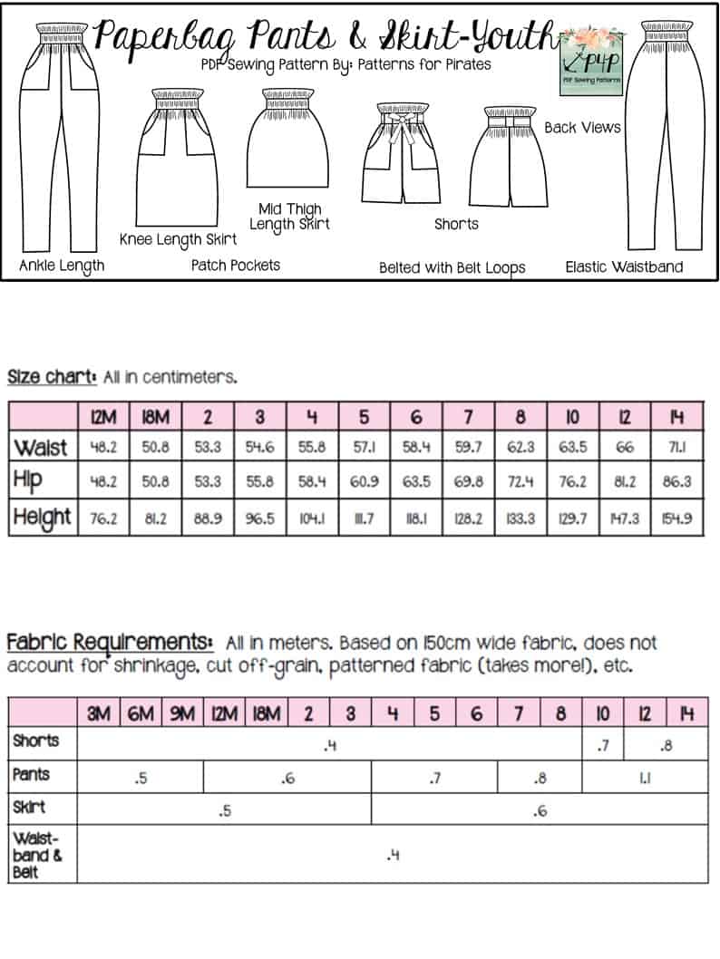 Paperbag Pants & Skirt- Bundle