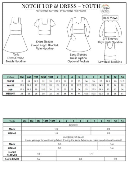 Notch Top & Dress - Bundle