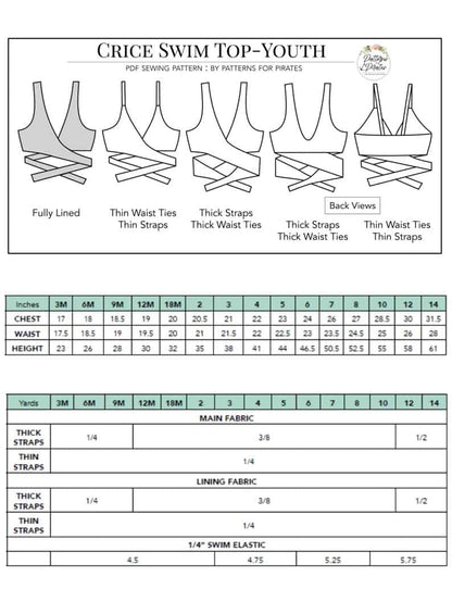 Circe Swim Top - Youth