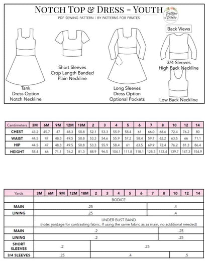 Notch Top & Dress - Bundle